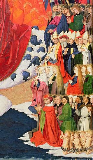 The Coronation of the Virgin, completed 1454 (detail of 57626) de Enguerrand Quarton