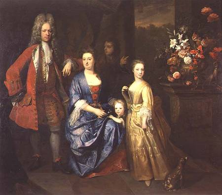 Colonel Andrew Bissett and his family de Enoch Seeman