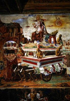Detail of the Chariot of Maia, from September: The Triumph of Vulcan, from the Room of the Months, 1