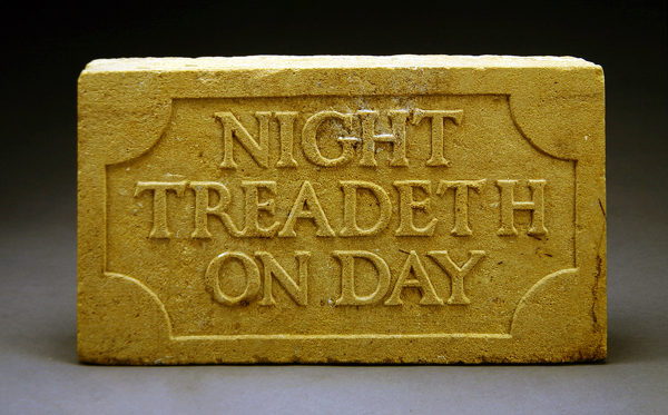 Night Treadeth on Day, 1903 (stone)  de Eric Gill