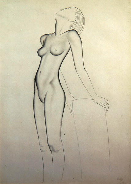 Nude, 1927 (pencil on paper)  de Eric Gill