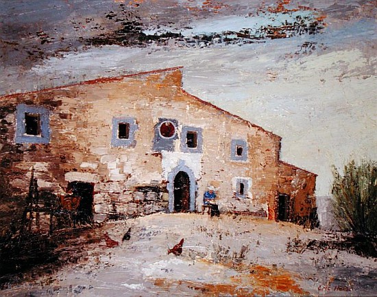 Spanish Farmhouse (oil on canvas)  de Eric  Hains