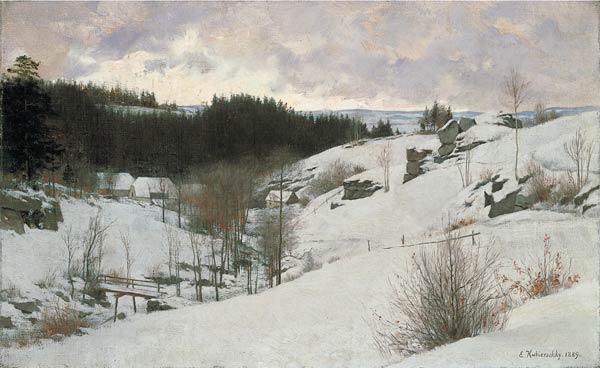 Winter in the Sudeten Mountains de Erich Kubierschky