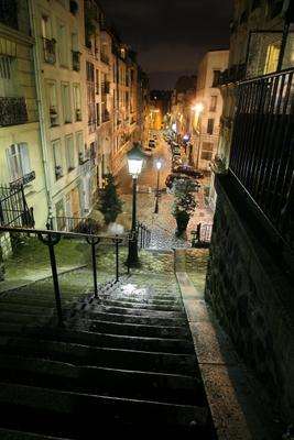 Treppen am Montmartre de Erich Teister