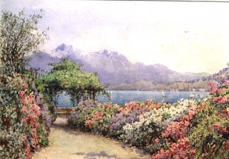 Lake Como from the Villa Carlotta de Ernest Arthur Rowe