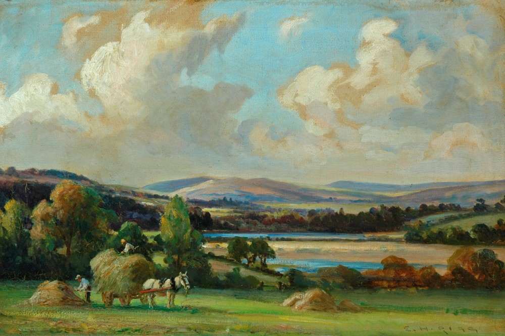 Haymaking in Yorkshire de Ernest Higgins Rigg