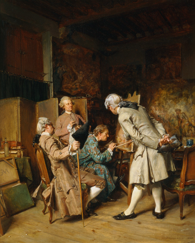 The Art Lovers, or The Painter de Ernest Meissonier