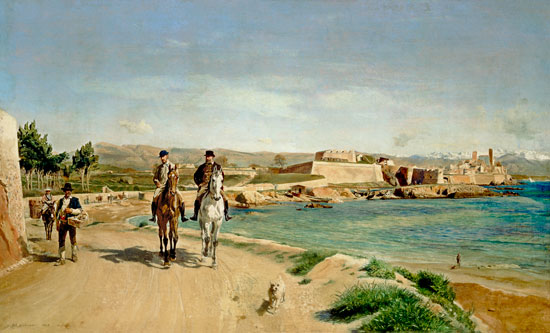 Antibes, the Horse Ride de Ernest Meissonier