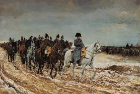 Napoleon and the generals Ney, Berthier, Drouaut,