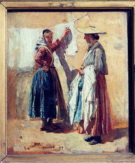 Washerwomen in Antibes de Ernest Meissonier