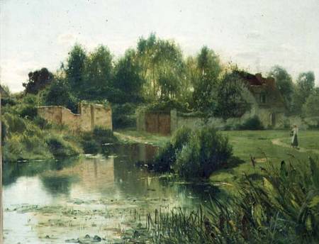 The Village Pond de Ernest Parton