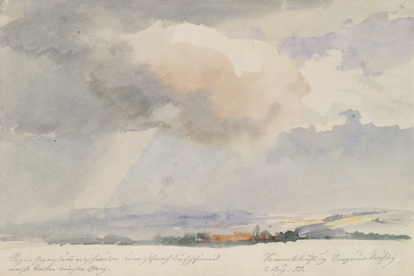Cloud study de Ernst Ferdinand Oehme