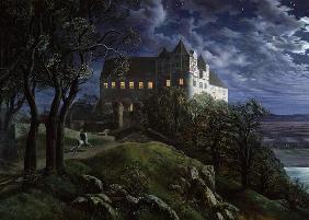 Castle Scharfenberg at Night