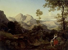 Roman mountains landscape. de Ernst Fries