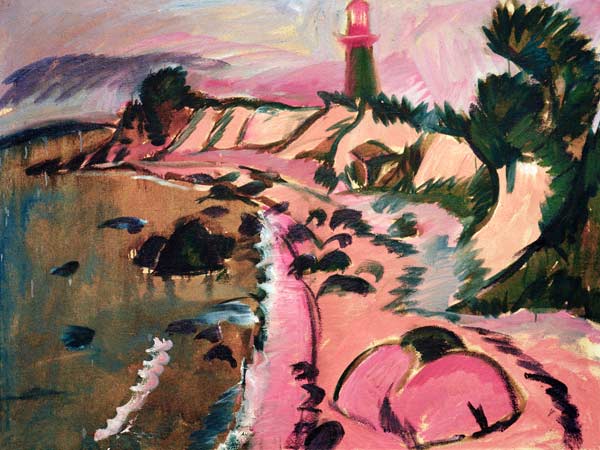 Costa de Fehmarn con faro de Ernst Ludwig Kirchner