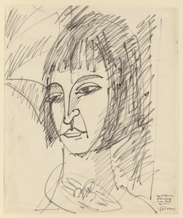 Portrait of Erna de Ernst Ludwig Kirchner