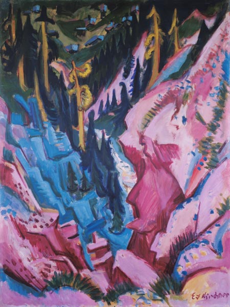 Look into the Tobel de Ernst Ludwig Kirchner