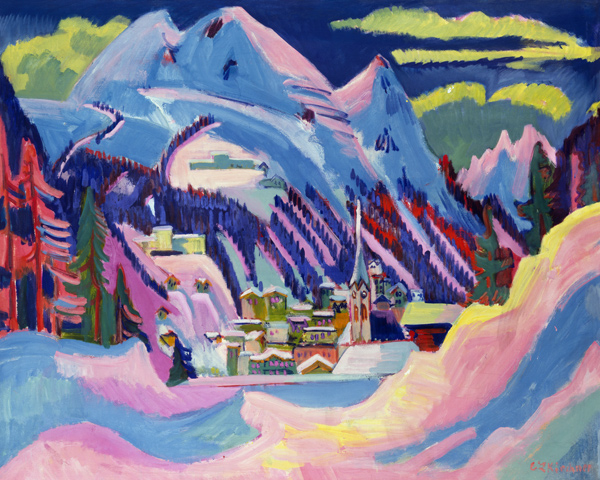 Davos en invierno de Ernst Ludwig Kirchner