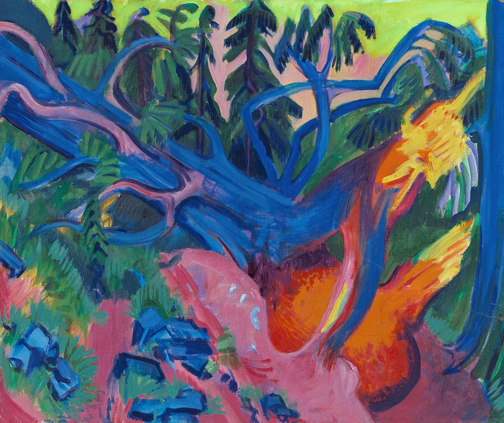 Uprooted tree. de Ernst Ludwig Kirchner