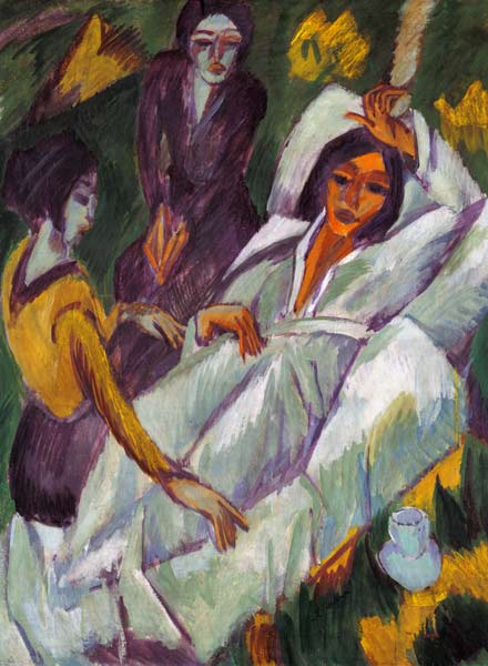 Women at the tea de Ernst Ludwig Kirchner