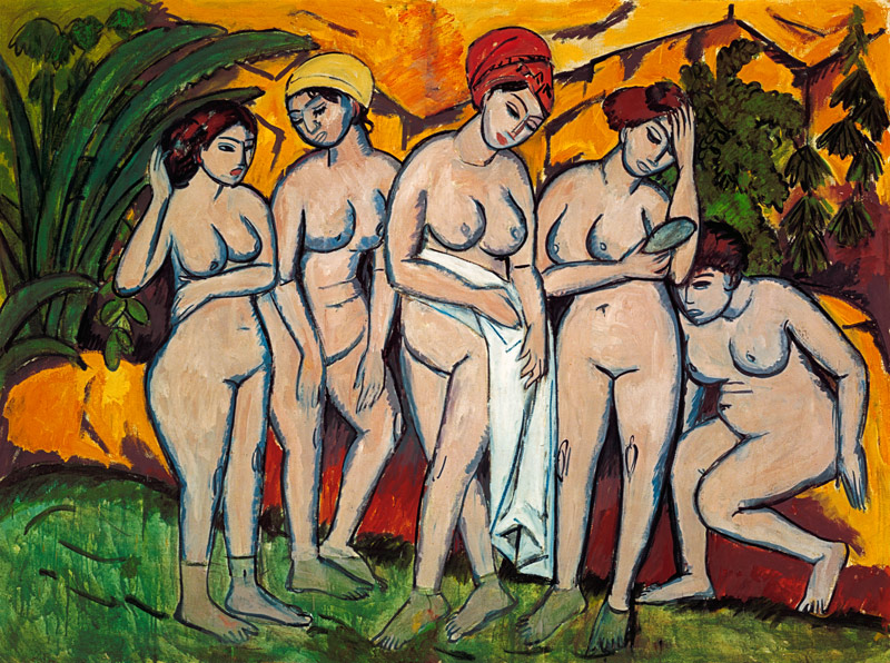 Women in the bath de Ernst Ludwig Kirchner