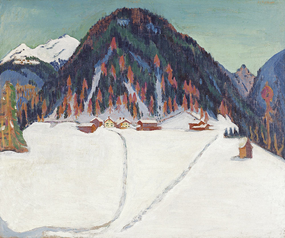 The Junkerboden under Snow de Ernst Ludwig Kirchner