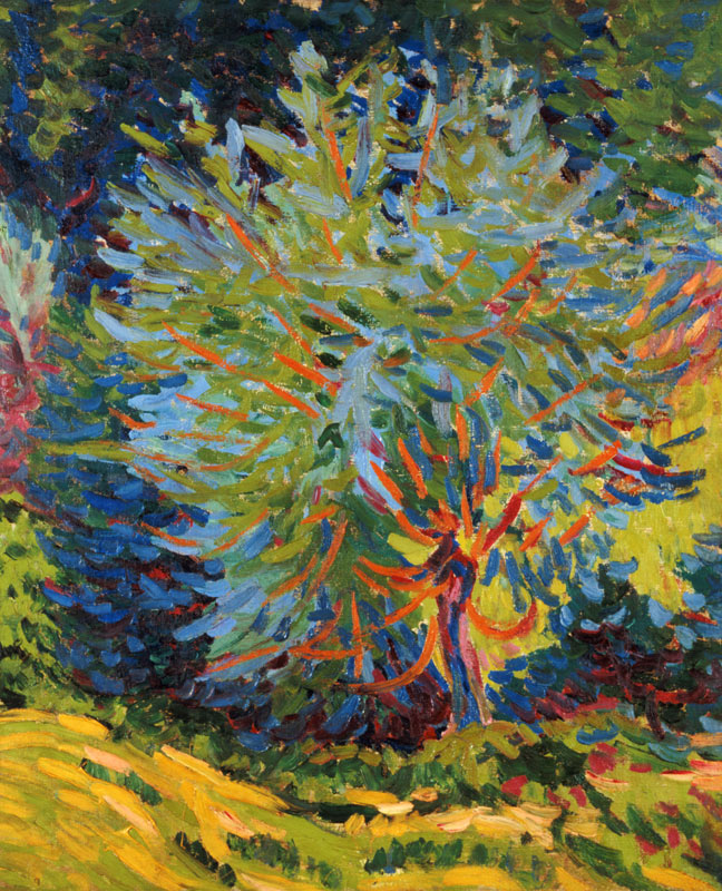 Landscape with tree. de Ernst Ludwig Kirchner