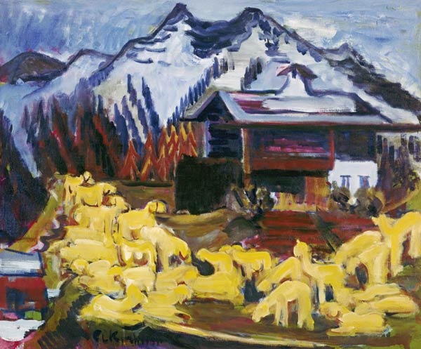 Flock of sheep de Ernst Ludwig Kirchner