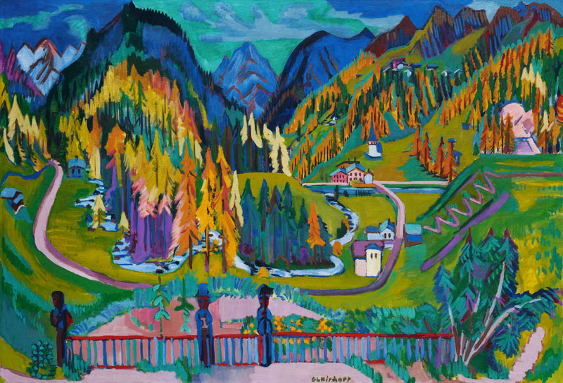 Valle de Sertig en otoño de Ernst Ludwig Kirchner