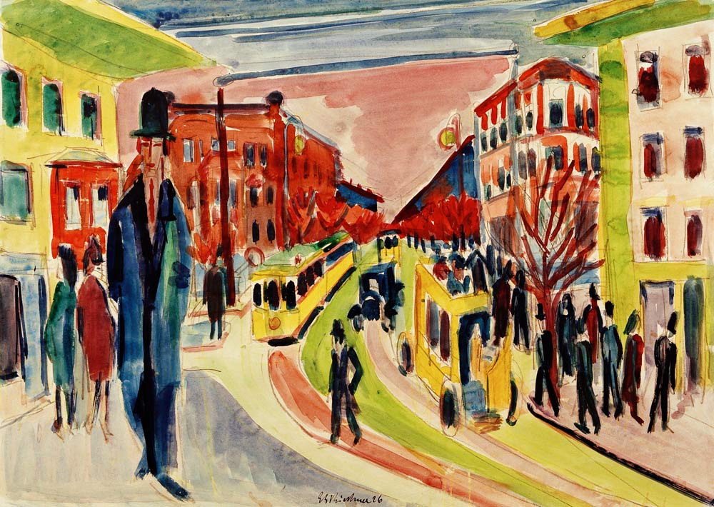 Escena de la calle de Ernst Ludwig Kirchner