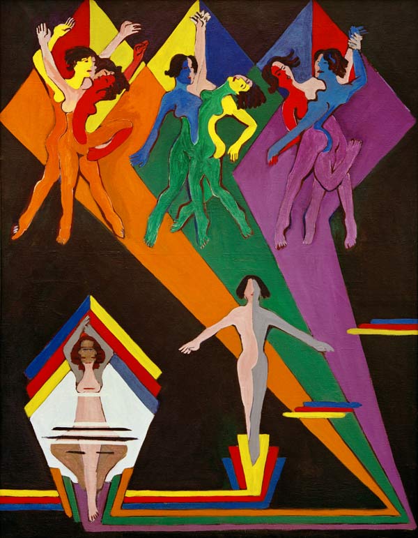 Girls dancing de Ernst Ludwig Kirchner