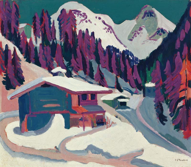 Vereda salvaje en la nieve de Ernst Ludwig Kirchner