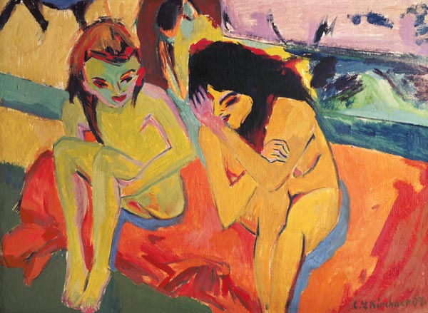 Two girls de Ernst Ludwig Kirchner