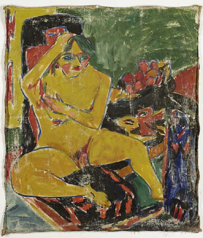 Desnudo en el taller de Ernst Ludwig Kirchner