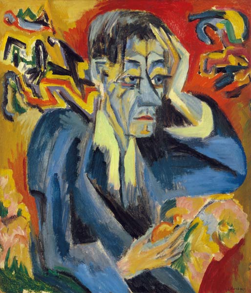 Retrato del poeta Leonhard Frank de Ernst Ludwig Kirchner