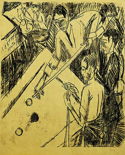 Billardspieler de Ernst Ludwig Kirchner