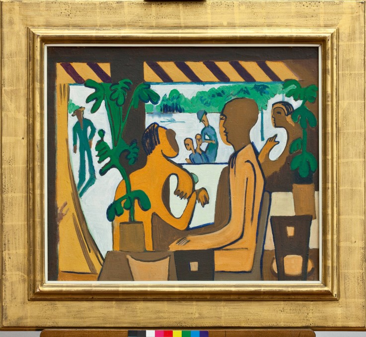 Brown Figures in a Café de Ernst Ludwig Kirchner