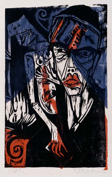 Pelea (tormentos del amor) de Ernst Ludwig Kirchner