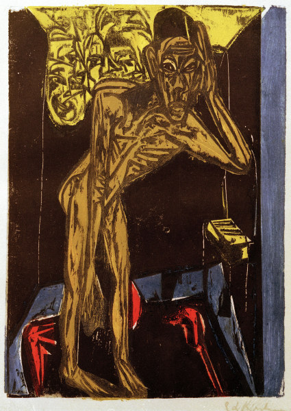 Schlemihl en la soledad de la habitación de Ernst Ludwig Kirchner