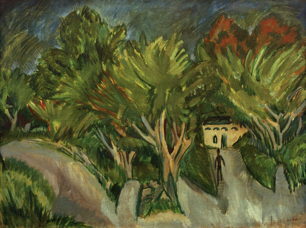 Casa entre árboles de Ernst Ludwig Kirchner