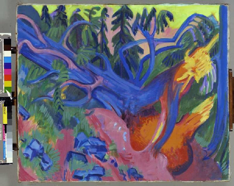 Árbol arrancado de Ernst Ludwig Kirchner
