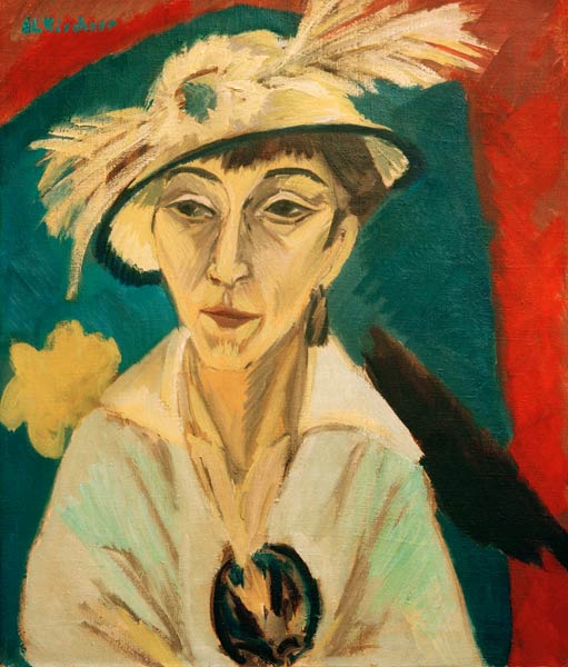 Retrato de Erna Schilling de Ernst Ludwig Kirchner