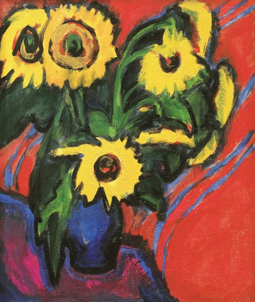 Sonnenblummen de Ernst Ludwig Kirchner
