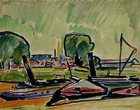 River steamer de Ernst Ludwig Kirchner