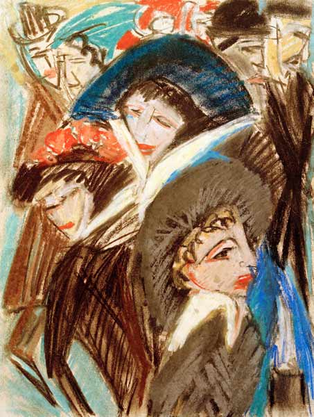 Mujeres en la calle de Ernst Ludwig Kirchner