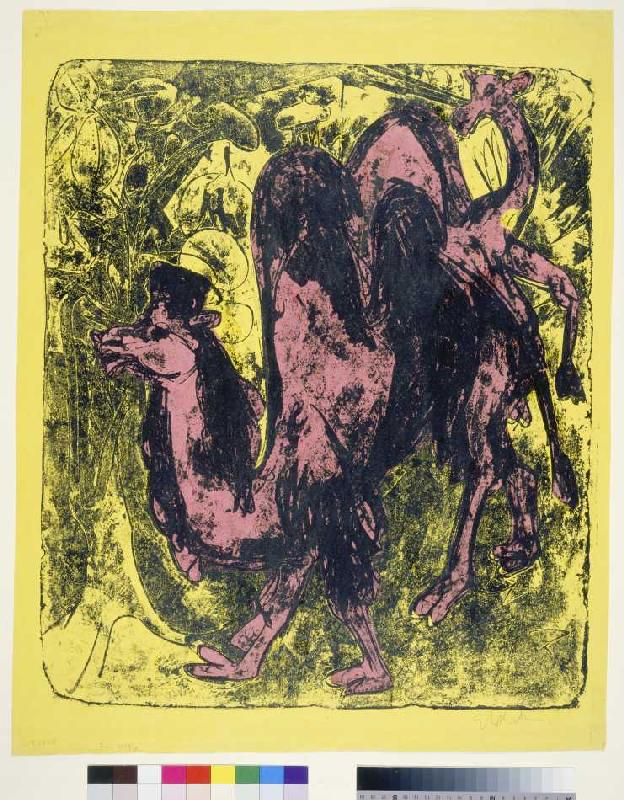 Kamel und Dromedar de Ernst Ludwig Kirchner