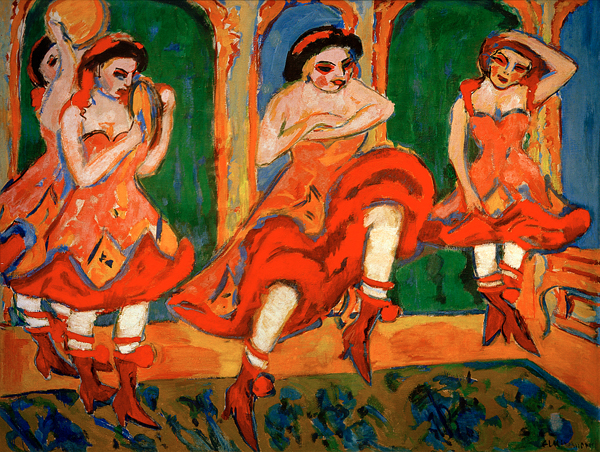 Bailarines de czarda de Ernst Ludwig Kirchner