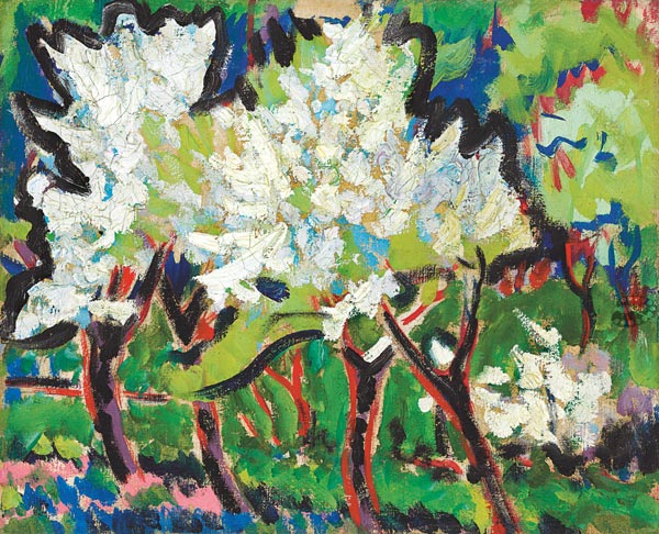 Floración de árboles IV de Ernst Ludwig Kirchner