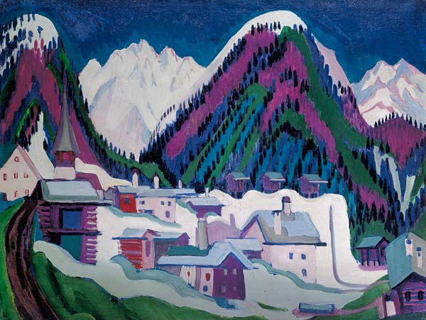 Village Monstein near Davos. de Ernst Ludwig Kirchner