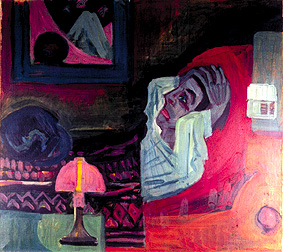 Sick person in the night (the sick person) de Ernst Ludwig Kirchner